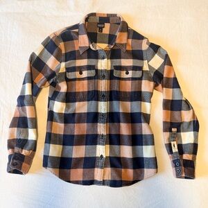 Patagonia Blue and Pink Flannel